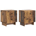 Dulap de noapte cu sertar 2 pcs Lemn vechi 43 x 34,5 x 47,5 cm - WALTI WALTI