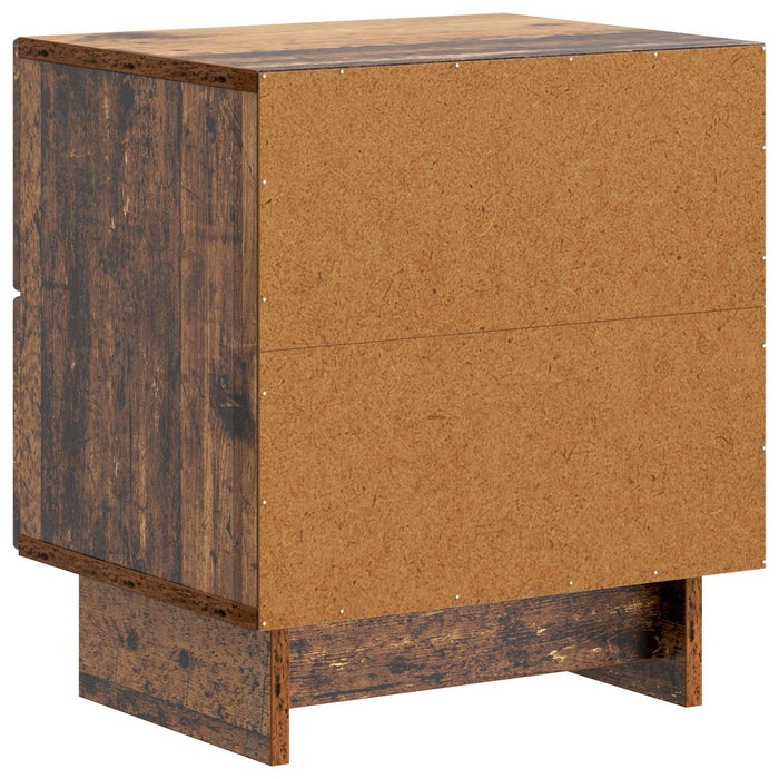Dulap de noapte cu sertar 2 pcs Lemn vechi 43 x 34,5 x 47,5 cm - WALTI WALTI