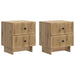 Dulap de noapte 2 pcs Stejar Artizanal 43 x 34,5 x 47,5 cm - WALTI WALTI