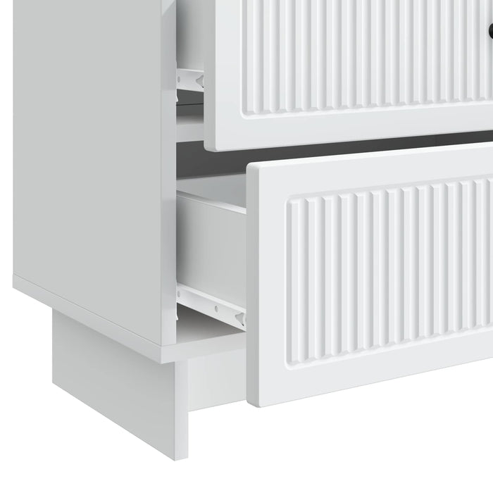 Dulap de noapte Alb 62 x 34,5 x 47,5 cm Lemn prelucrat - WALTI WALTI