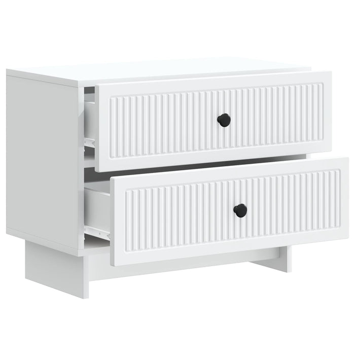 Dulap de noapte Alb 62 x 34,5 x 47,5 cm Lemn prelucrat - WALTI WALTI