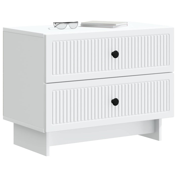 Dulap de noapte Alb 62 x 34,5 x 47,5 cm Lemn prelucrat - WALTI WALTI
