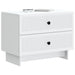 Dulap de noapte Alb 62 x 34,5 x 47,5 cm Lemn prelucrat - WALTI WALTI