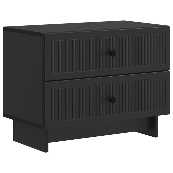 Dulap de noapte Negru 62 x 34,5 x 47,5 cm Lemn prelucrat - WALTI WALTI