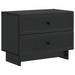 Dulap de noapte Negru 62 x 34,5 x 47,5 cm Lemn prelucrat - WALTI WALTI