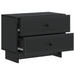 Dulap de noapte Negru 62 x 34,5 x 47,5 cm Lemn prelucrat - WALTI WALTI