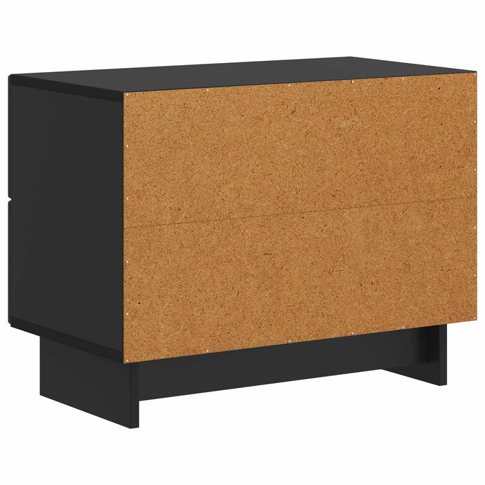 Dulap de noapte Negru 62 x 34,5 x 47,5 cm Lemn prelucrat - WALTI WALTI