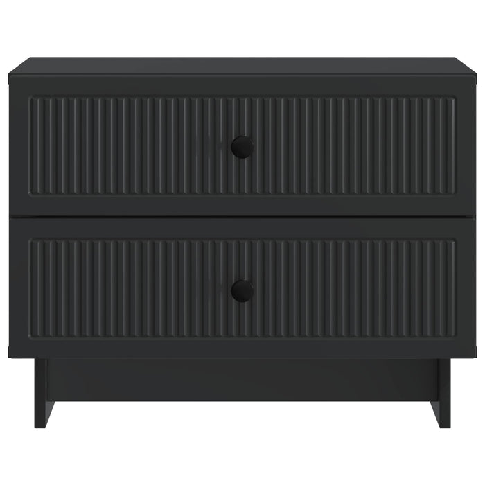 Dulap de noapte Negru 62 x 34,5 x 47,5 cm Lemn prelucrat - WALTI WALTI