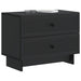 Dulap de noapte Negru 62 x 34,5 x 47,5 cm Lemn prelucrat - WALTI WALTI