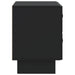 Dulap de noapte Negru 62 x 34,5 x 47,5 cm Lemn prelucrat - WALTI WALTI