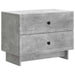 Dulap de noapte Gri Beton 62 x 34,5 x 47,5 cm Lemn prelucrat - WALTI WALTI