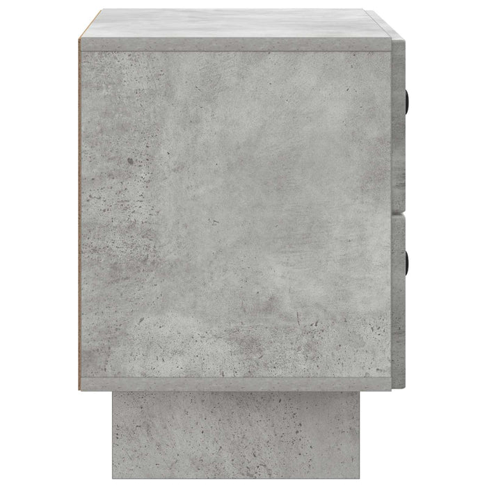 Dulap de noapte Gri Beton 62 x 34,5 x 47,5 cm Lemn prelucrat - WALTI WALTI