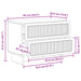 Dulap de noapte Gri Beton 62 x 34,5 x 47,5 cm Lemn prelucrat - WALTI WALTI