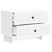 Dulap de noapte cu sertar Alb foarte lucios 62 x 34,5 x 47,5 cm - WALTI WALTI