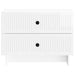 Dulap de noapte cu sertar Alb foarte lucios 62 x 34,5 x 47,5 cm - WALTI WALTI