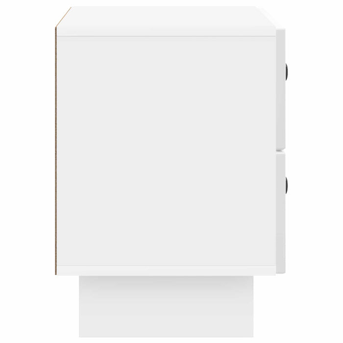 Dulap de noapte cu sertar Alb foarte lucios 62 x 34,5 x 47,5 cm - WALTI WALTI