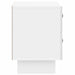 Dulap de noapte cu sertar Alb foarte lucios 62 x 34,5 x 47,5 cm - WALTI WALTI