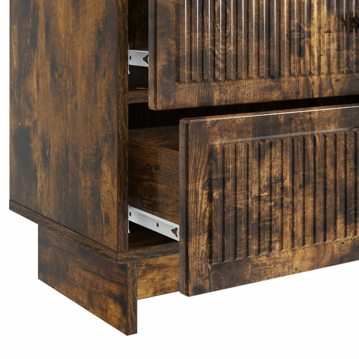 Dulap de noapte cu sertar Stejar fumuriu 62 x 34,5 x 47,5 cm - WALTI WALTI