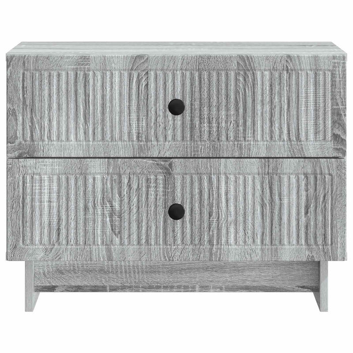 Dulap de noapte Sonoma gri 62 x 34,5 x 47,5 cm Lemn prelucrat - WALTI WALTI