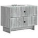Dulap de noapte Sonoma gri 62 x 34,5 x 47,5 cm Lemn prelucrat - WALTI WALTI