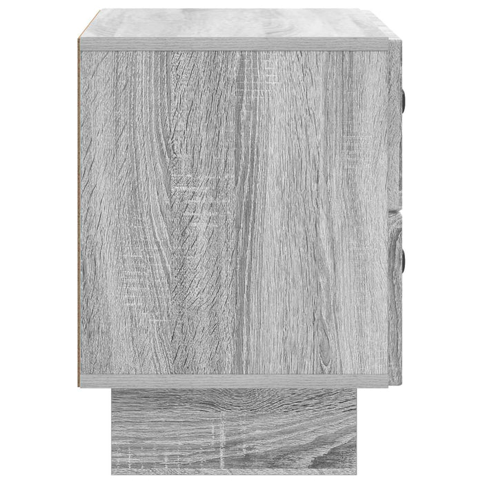 Dulap de noapte Sonoma gri 62 x 34,5 x 47,5 cm Lemn prelucrat - WALTI WALTI