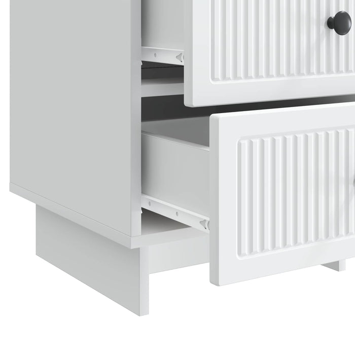 Dulap de noapte cu sertar Alb 43 x 41 x 66,5 cm Lemn prelucrat - WALTI WALTI