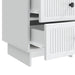 Dulap de noapte cu sertar Alb 43 x 41 x 66,5 cm Lemn prelucrat - WALTI WALTI
