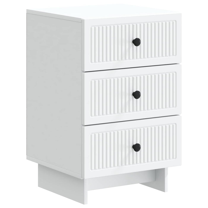 Dulap de noapte cu sertar Alb 43 x 41 x 66,5 cm Lemn prelucrat - WALTI WALTI