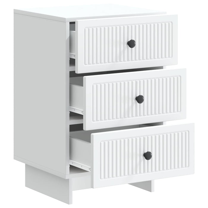 Dulap de noapte cu sertar Alb 43 x 41 x 66,5 cm Lemn prelucrat - WALTI WALTI