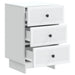 Dulap de noapte cu sertar Alb 43 x 41 x 66,5 cm Lemn prelucrat - WALTI WALTI