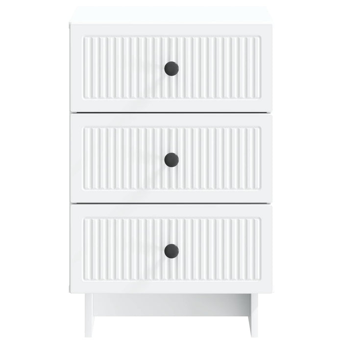 Dulap de noapte cu sertar Alb 43 x 41 x 66,5 cm Lemn prelucrat - WALTI WALTI