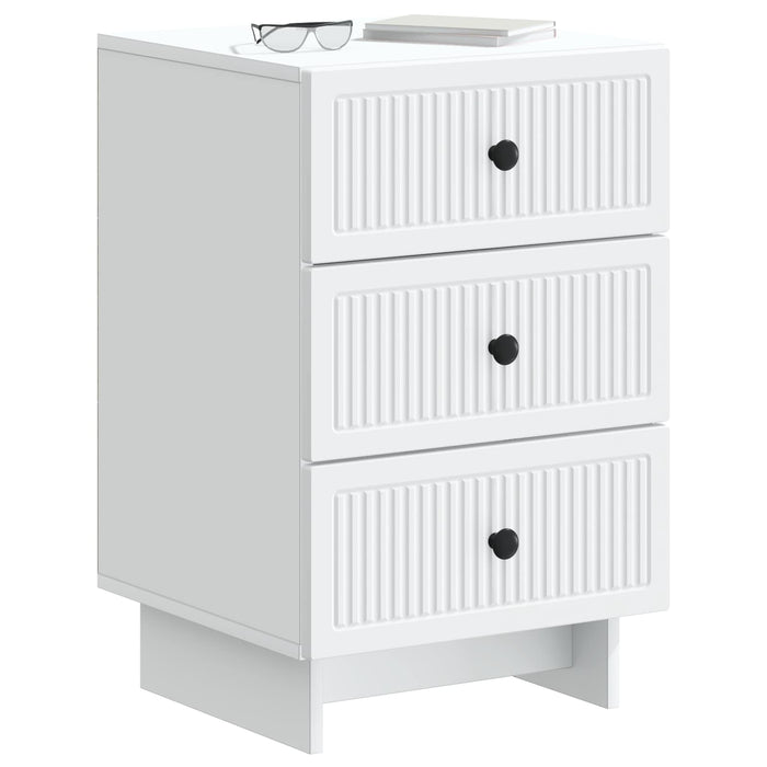Dulap de noapte cu sertar Alb 43 x 41 x 66,5 cm Lemn prelucrat - WALTI WALTI