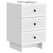 Dulap de noapte cu sertar Alb 43 x 41 x 66,5 cm Lemn prelucrat - WALTI WALTI
