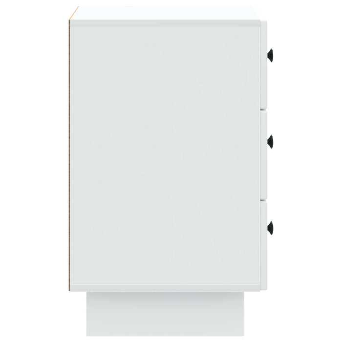 Dulap de noapte cu sertar Alb 43 x 41 x 66,5 cm Lemn prelucrat - WALTI WALTI