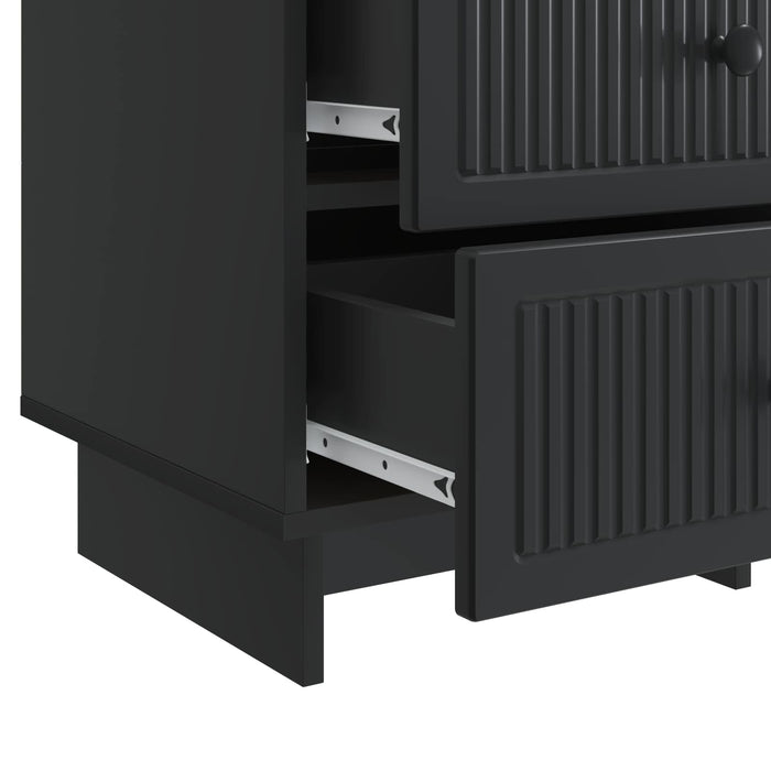 Dulap de noapte Negru 43 x 41 x 66,5 cm Lemn prelucrat - WALTI WALTI