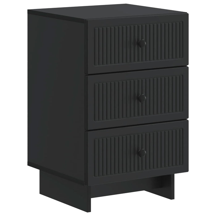 Dulap de noapte Negru 43 x 41 x 66,5 cm Lemn prelucrat - WALTI WALTI