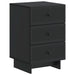 Dulap de noapte Negru 43 x 41 x 66,5 cm Lemn prelucrat - WALTI WALTI