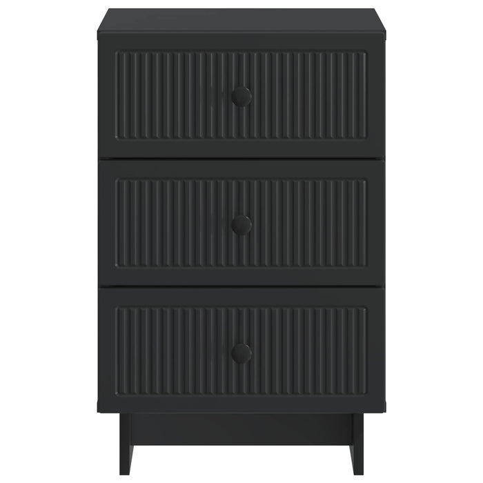 Dulap de noapte Negru 43 x 41 x 66,5 cm Lemn prelucrat - WALTI WALTI