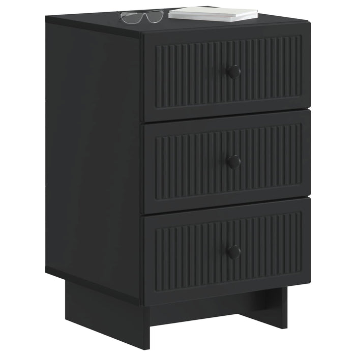 Dulap de noapte Negru 43 x 41 x 66,5 cm Lemn prelucrat - WALTI WALTI