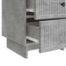 Dulap de noapte Gri Beton 43 x 41 x 66,5 cm Lemn prelucrat - WALTI WALTI