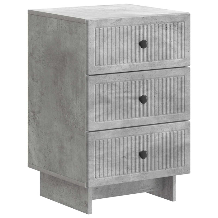 Dulap de noapte Gri Beton 43 x 41 x 66,5 cm Lemn prelucrat - WALTI WALTI