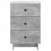 Dulap de noapte Gri Beton 43 x 41 x 66,5 cm Lemn prelucrat - WALTI WALTI