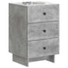 Dulap de noapte Gri Beton 43 x 41 x 66,5 cm Lemn prelucrat - WALTI WALTI
