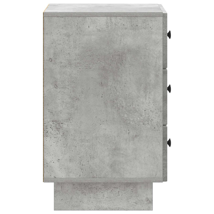 Dulap de noapte Gri Beton 43 x 41 x 66,5 cm Lemn prelucrat - WALTI WALTI
