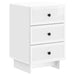 Dulap de noapte cu sertar Alb foarte lucios 43 x 41 x 66,5 cm - WALTI WALTI