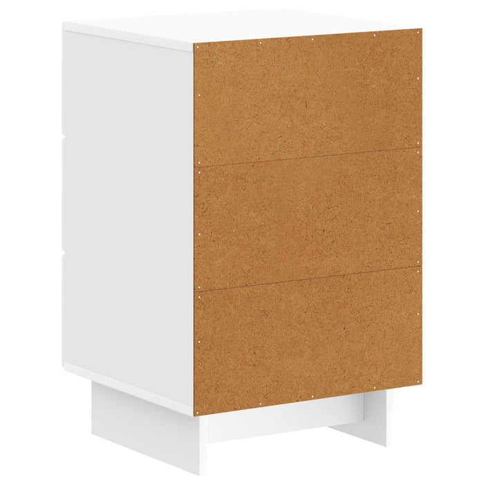 Dulap de noapte cu sertar Alb foarte lucios 43 x 41 x 66,5 cm - WALTI WALTI