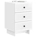 Dulap de noapte cu sertar Alb foarte lucios 43 x 41 x 66,5 cm - WALTI WALTI
