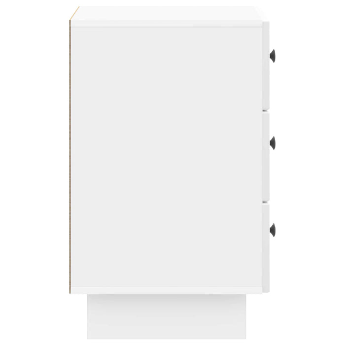 Dulap de noapte cu sertar Alb foarte lucios 43 x 41 x 66,5 cm - WALTI WALTI