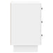 Dulap de noapte cu sertar Alb foarte lucios 43 x 41 x 66,5 cm - WALTI WALTI