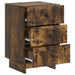 Dulap de noapte Stejar fumuriu 43 x 41 x 66,5 cm Lemn prelucrat - WALTI WALTI